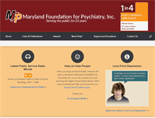 Tablet Screenshot of mdpsychfoundation.org